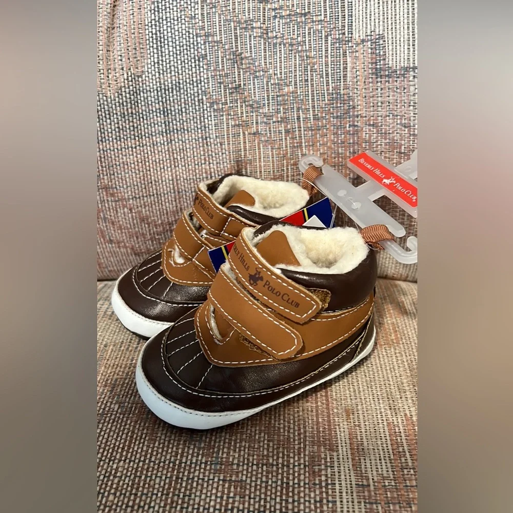Beverly Hills Polo Baby Booties ✨NWT✨